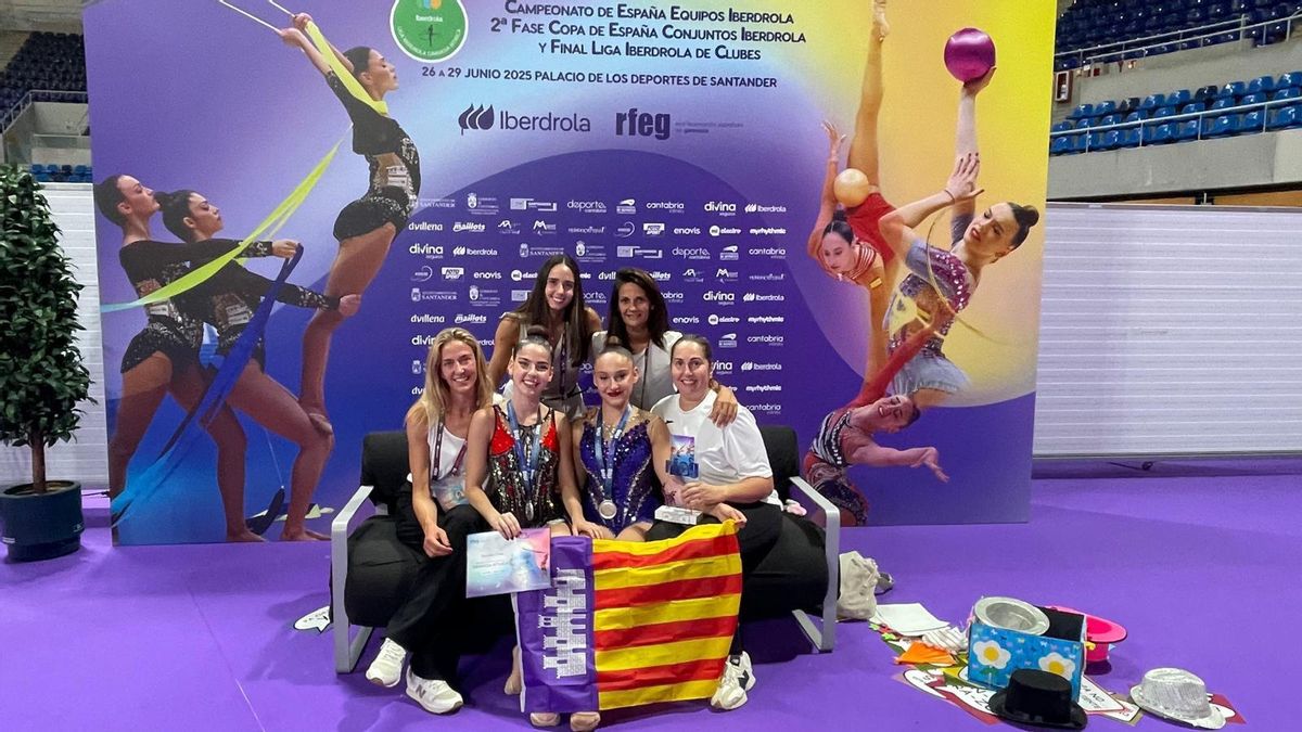 Las gimnastas ibicencas Lucía Arellano y Sandra Cano
