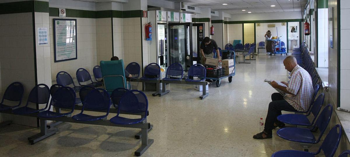 Sala de espera de un hospital de Málaga.