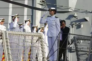 La princesa Leonor embarca en la fragata 'Blas de Lezo' en Las Palmas de Gran Canaria