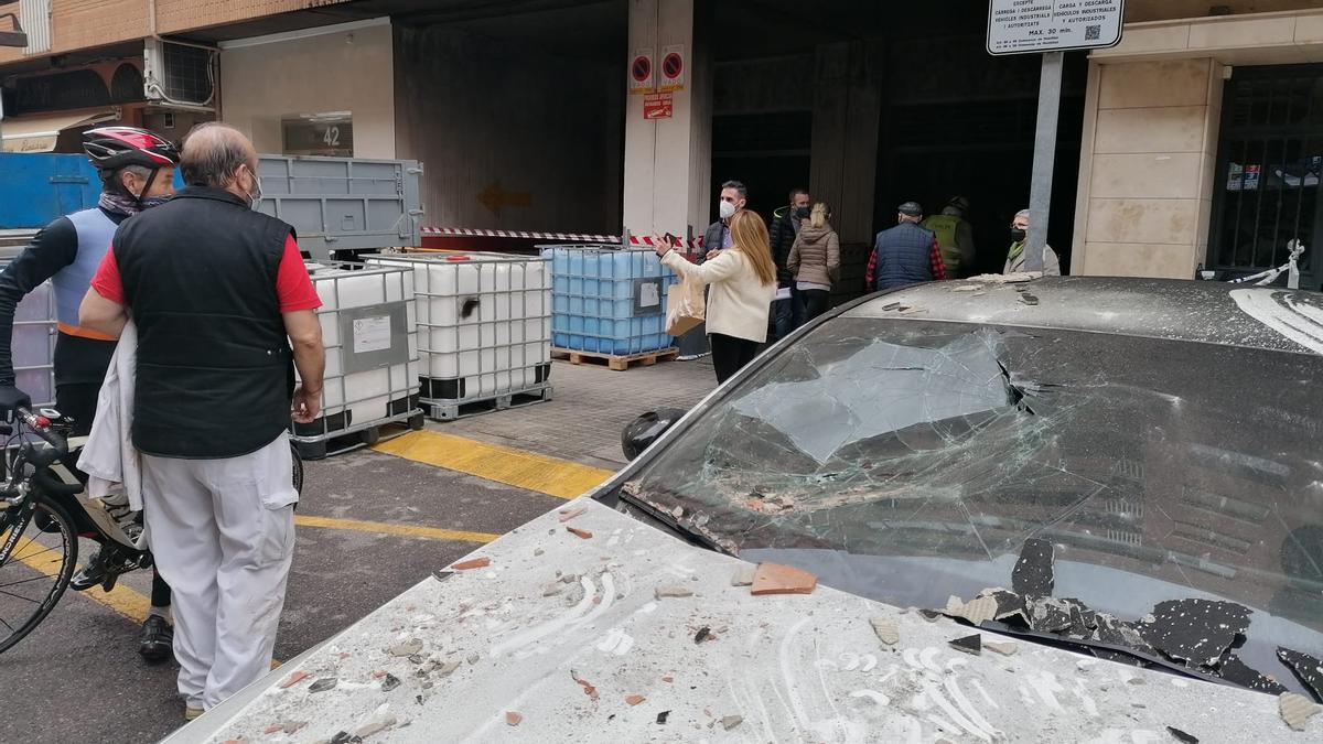 Incendio en un garaje de la avenida Primero de Mayo