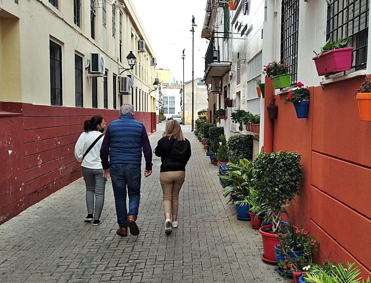 Plantas en la calle Jara, donde comenzará la experiencia piloto.