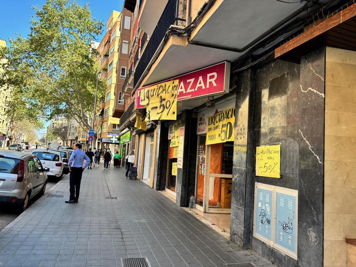Cierra otro bazar chino en Mallorca: liquidación al 50% en esta calle de Palma