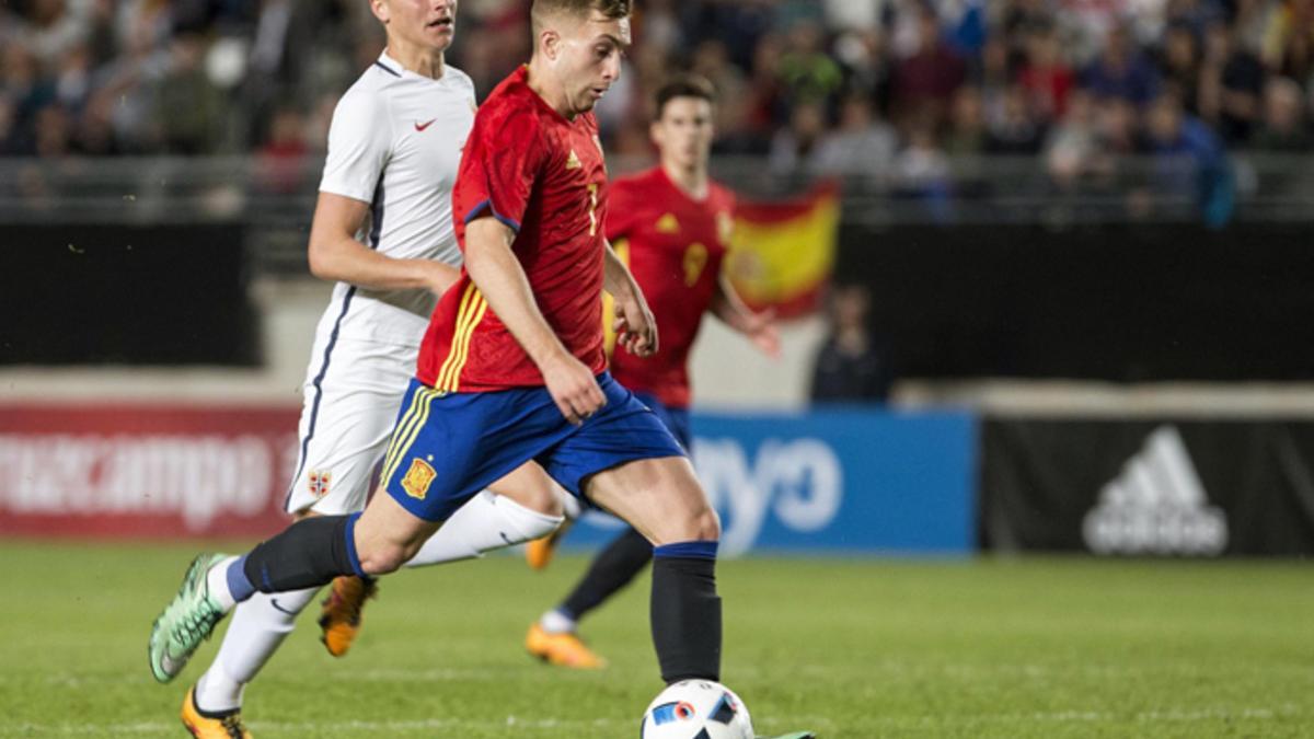 Gerard Deulofeu, el goleador en el amistoso entre las selecciones Sub 21 de España y Noruega