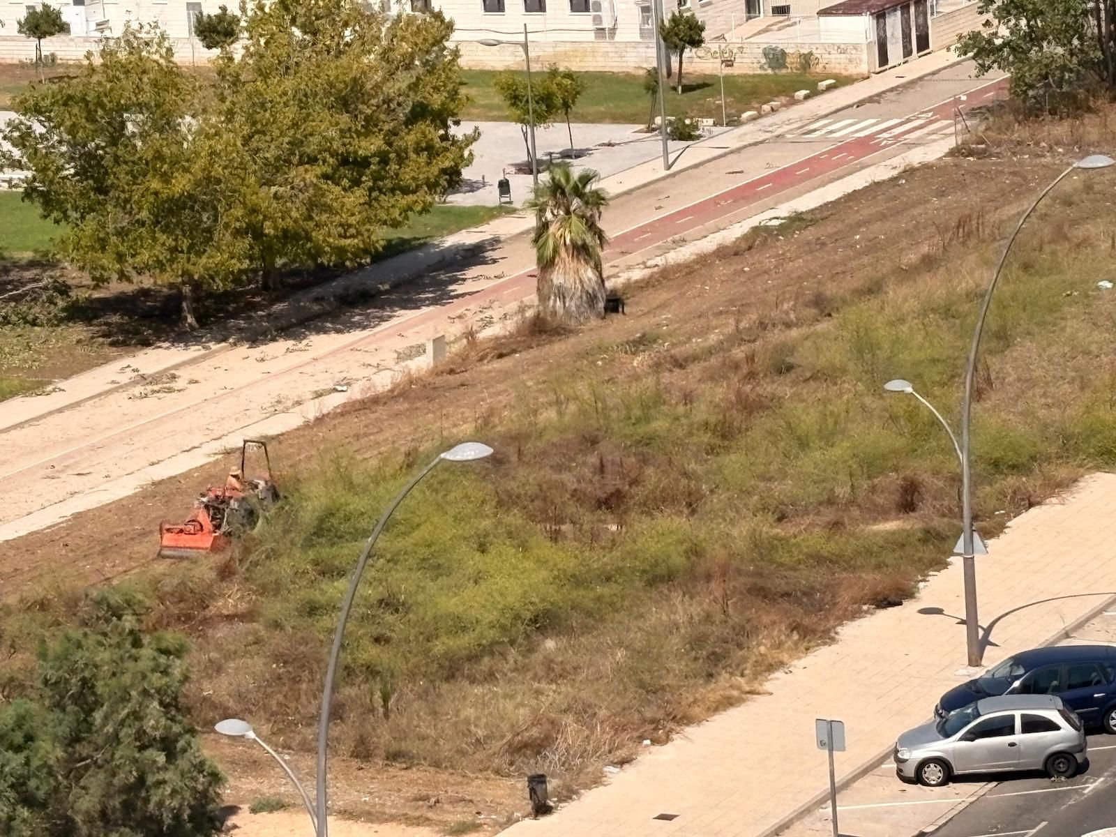 Labores de limpieza de los solares de Tulell comenzadas el viernes.
