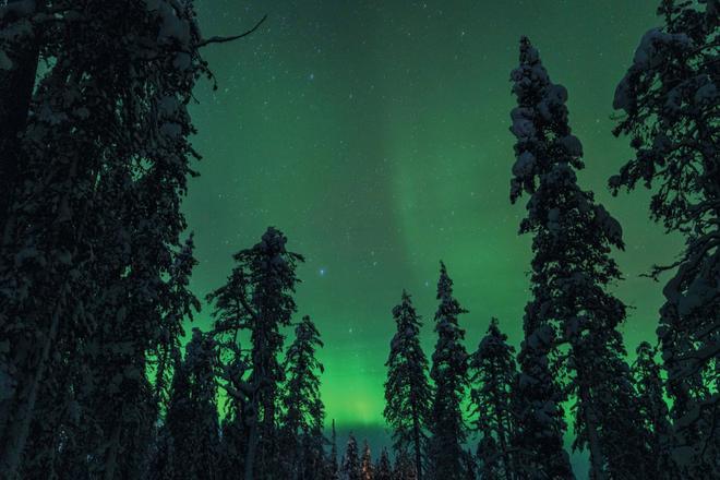 Aurora boreal en Ylläs