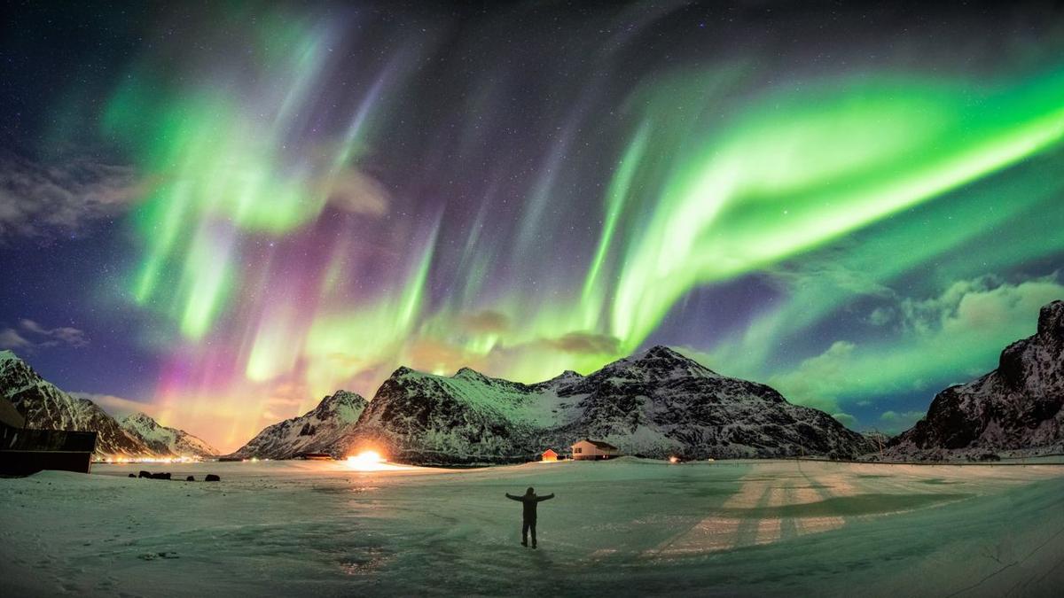 Aurora polar en Troms (Noruega)