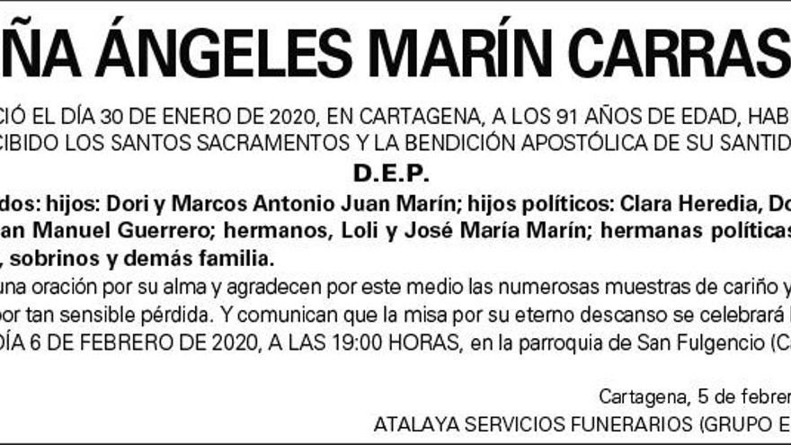 Dª Ángeles Marín Carrasco