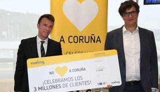 Tres millones de clientes de la compañía en Alvedro