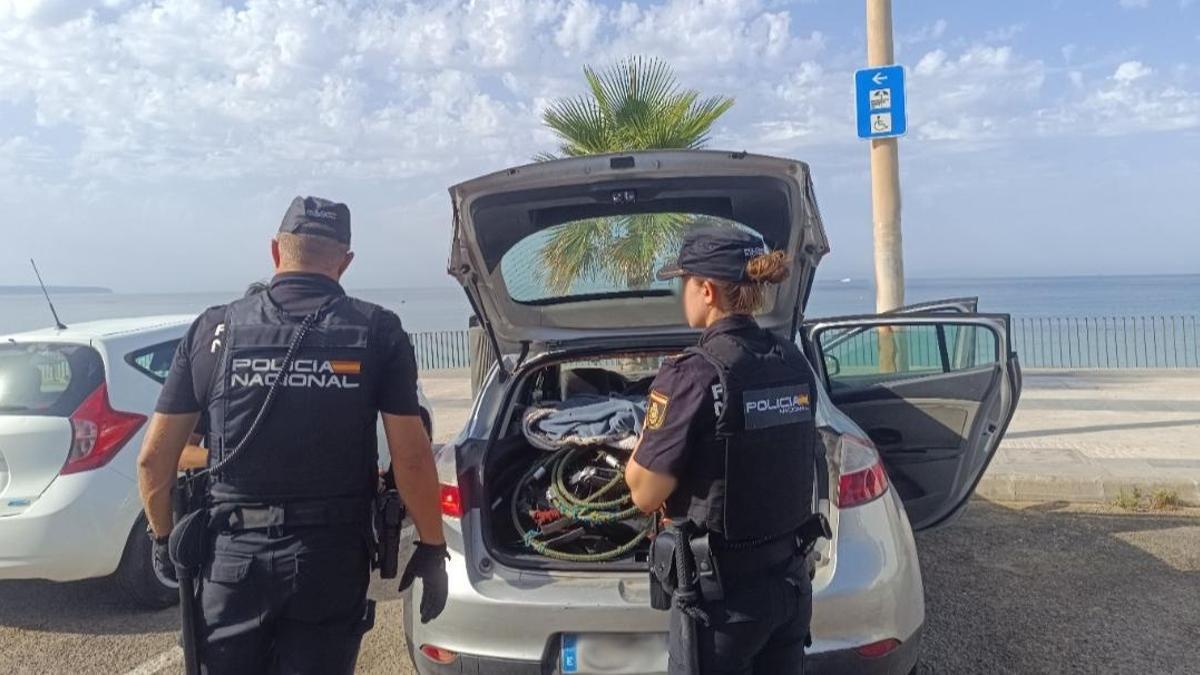 La Policía Nacional detuvo a los tres acusados.