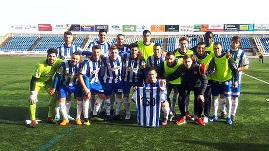 Ritxi Mercader va ser homenatjat pels 150 partits al club.