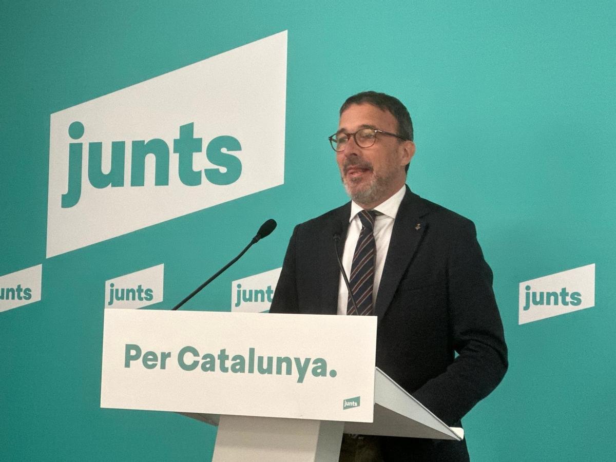 El portavoz de Junts, Josep Rius.