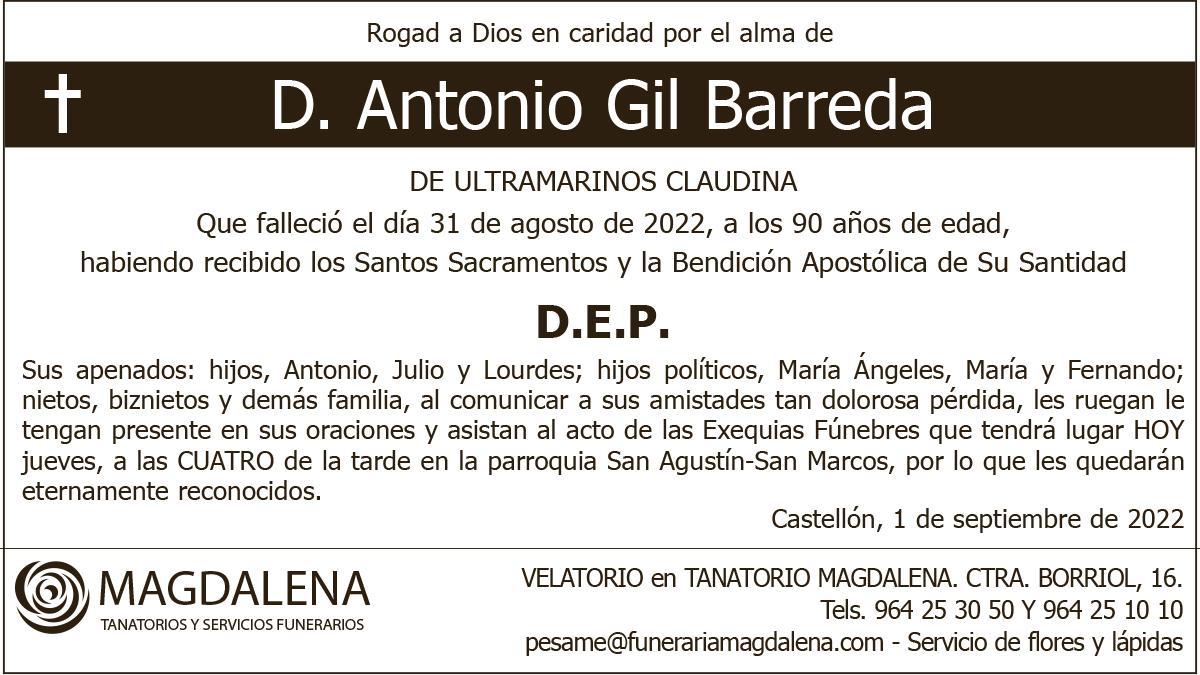 D. Antonio Gil Barreda