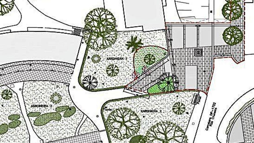 Proyecto modificado para la reforma de la plaza de Europa.