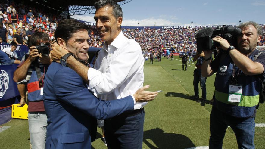 Muñiz valora el empate y Marcelino cree que el Valencia ha &quot;merecido ganar&quot;