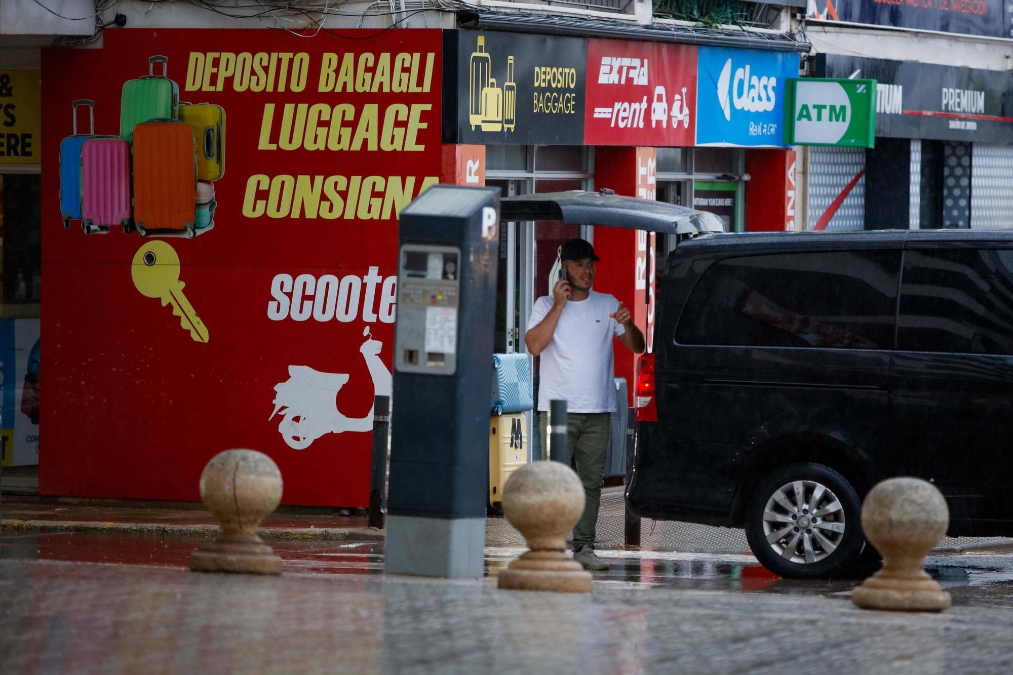 Todas las imágenes de la lluvia en Ibiza