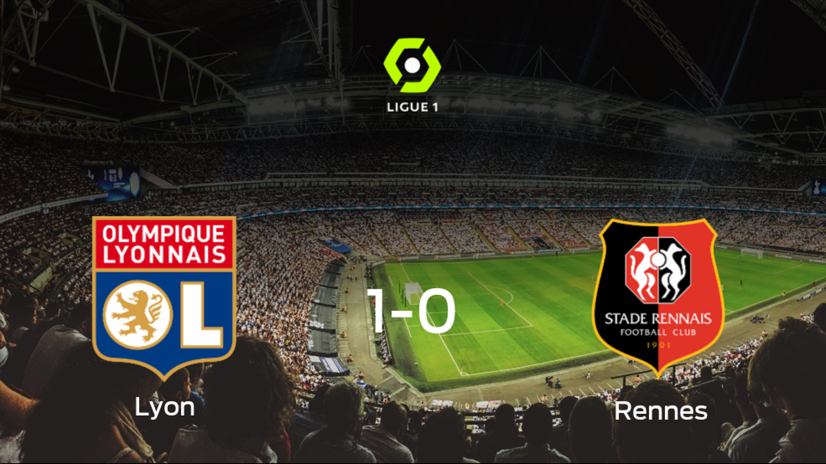 Victoria del Olympique Lyon por la mínima ante el Stade Rennes (1-0)