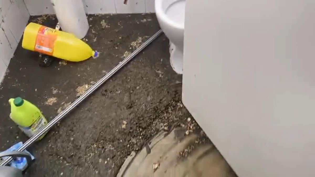 L'estat del lavabo.