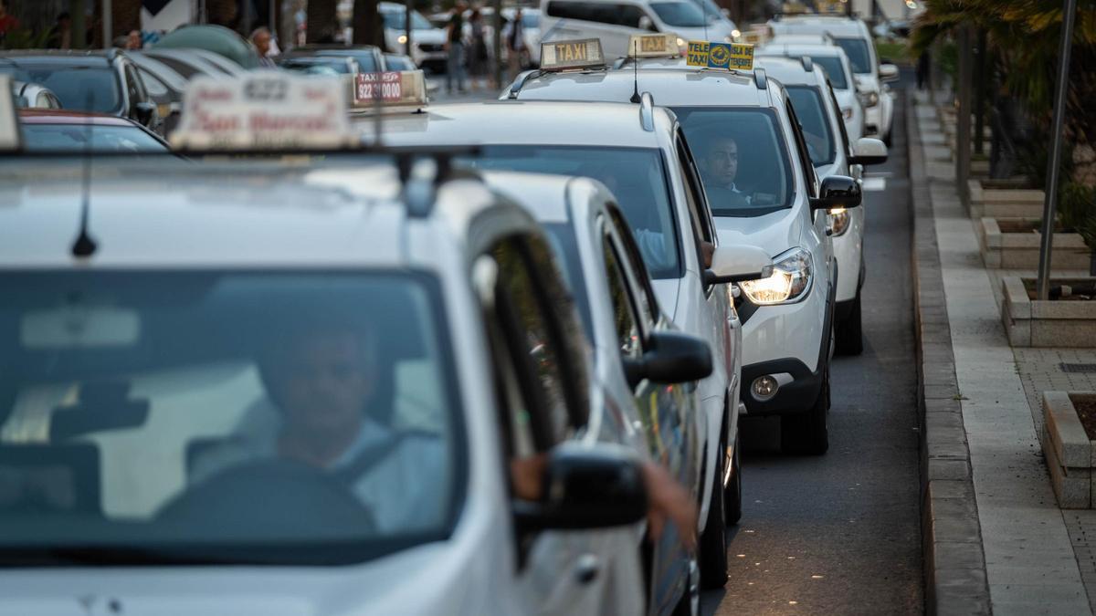 Taxis en Santa Cruz.