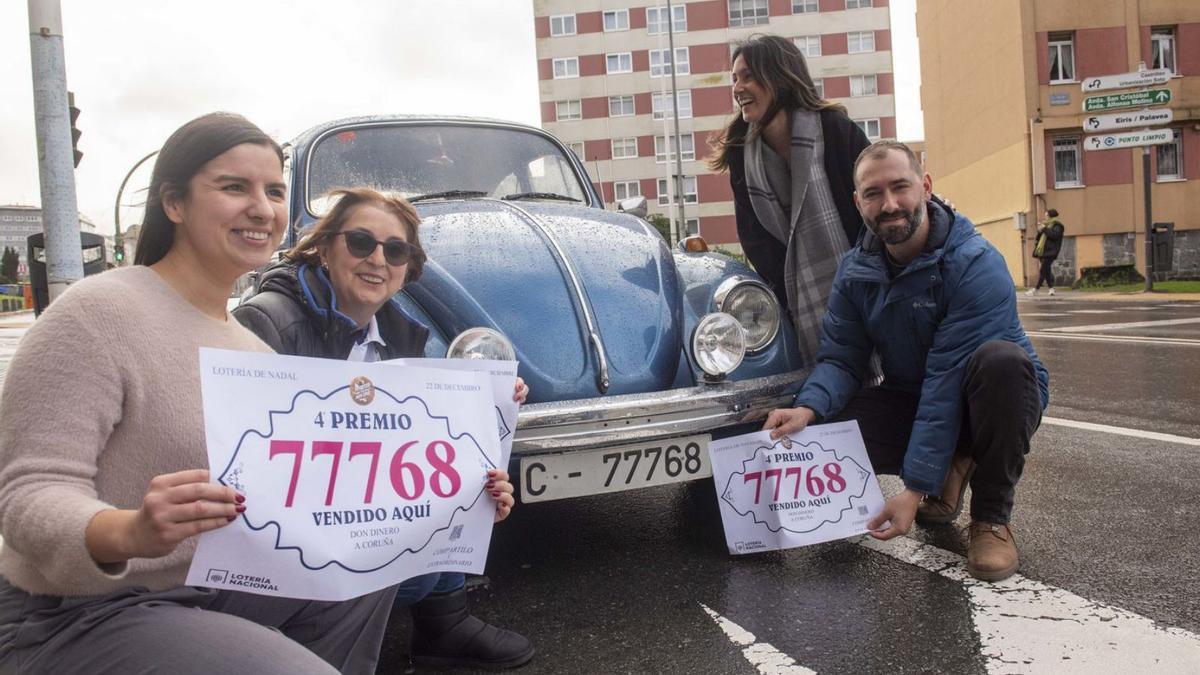 Lotería de Navidad: El Beetle de la suerte en A Coruña