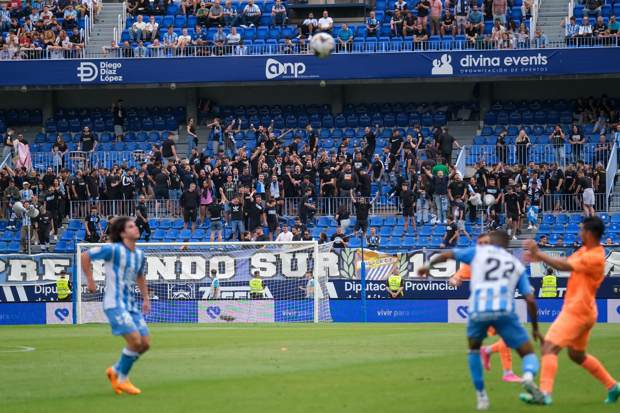 El Málaga CF - UD Ibiza, último partido de la Liga 22/23, en imágenes