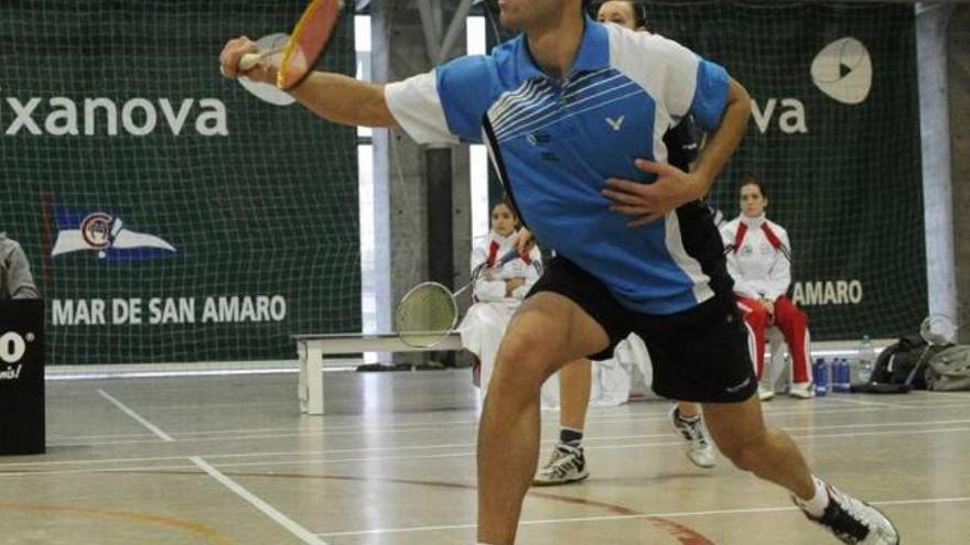 David Aboal, durante un encuentro disputado en el Club del Mar. / juan varela