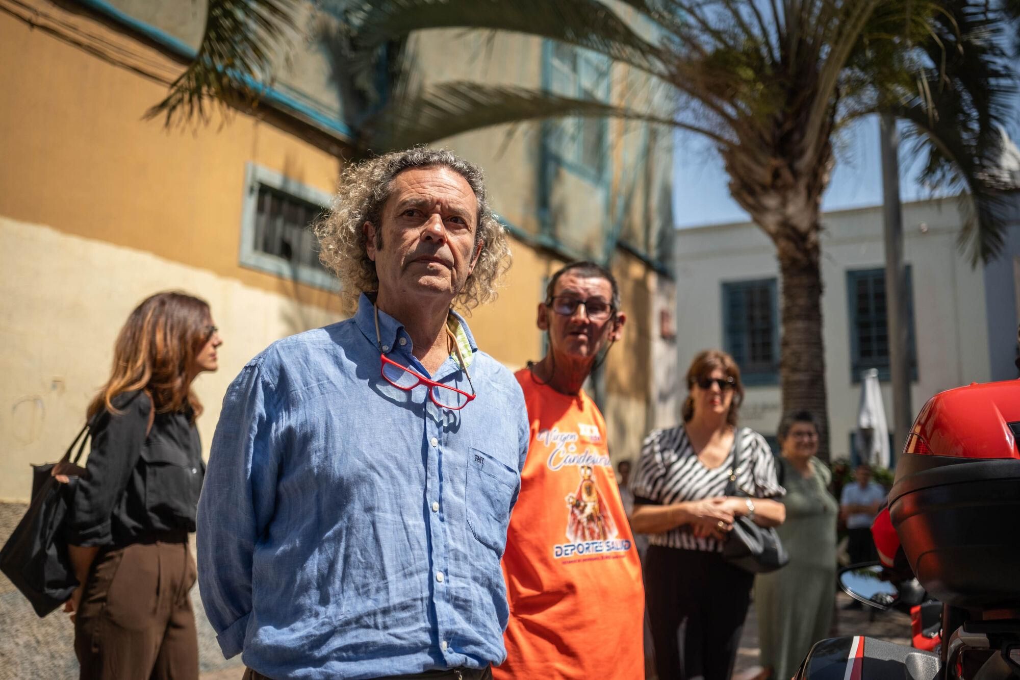 Funeral de Manuel Hermoso en Santa Cruz de Tenerife.