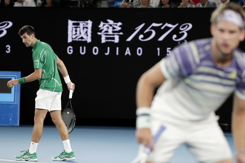 Final del Open de Australia: Thiem-Novak Djokovic