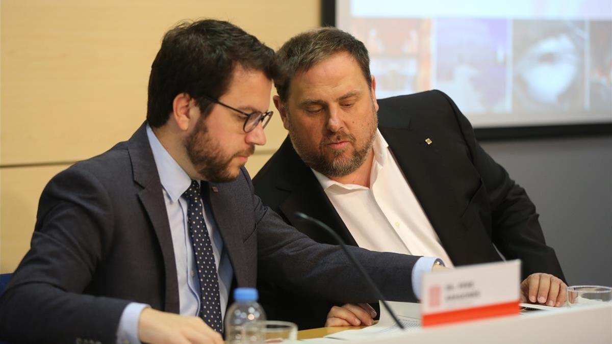 Pere Aragones y Oriol Junqueras