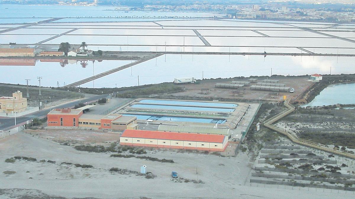 Centro de acuicultura del IMIDA  en San Pedro del Pinatar, antes de la reforma.