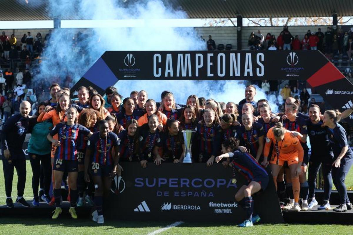Las mejores imágenes del triunfo del Barça en la final de la Supercopa