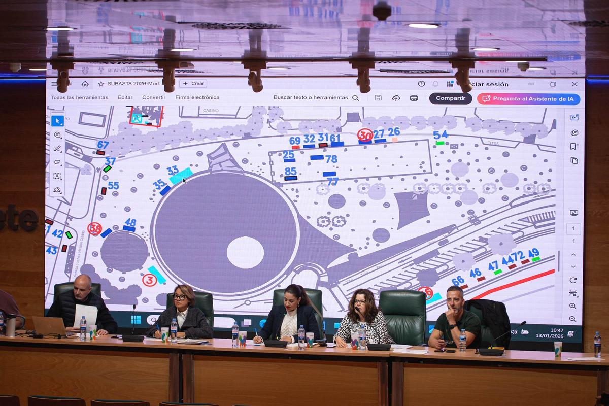 Subasta de los kioscos del Carnaval de Santa Cruz de Tenerife 2026