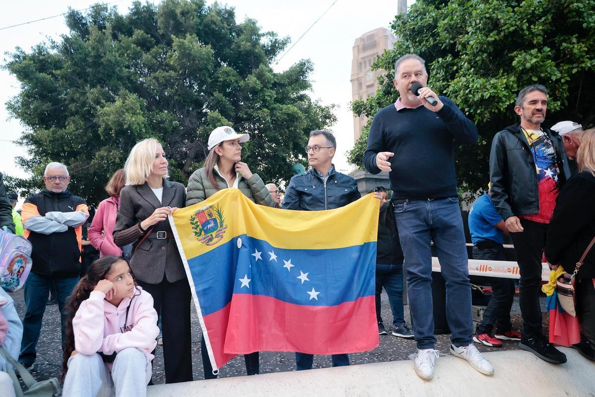 Concentración contra Maduro en plaza de España