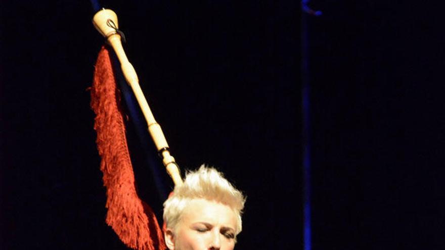 Susana Seivane toca unha gaita construída especialmente para ela nun concerto celebrado no Ágora. // ARCAY/ ROLLER AGENCIA