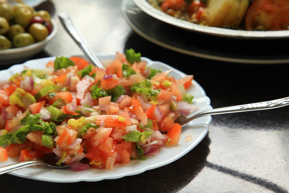 Ensalada crujiente marroquí.