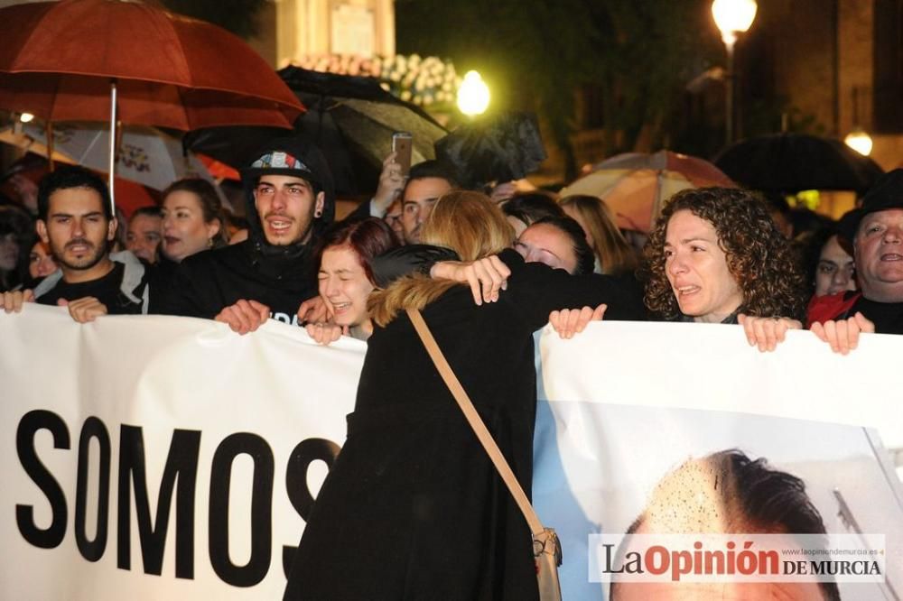 Protesta por la agresión a Andrés Martínez