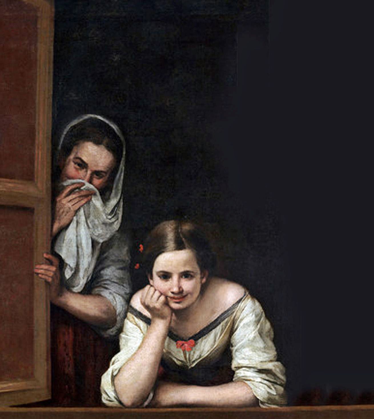 “Mujeres en la ventana”, obra de Bartolomé Esteban Murillo