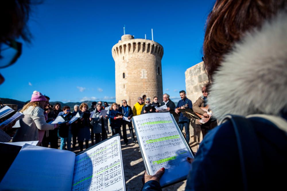 Torres, talaias y talaiots se encienden en Baleares en un "canto" por los derechos humanos