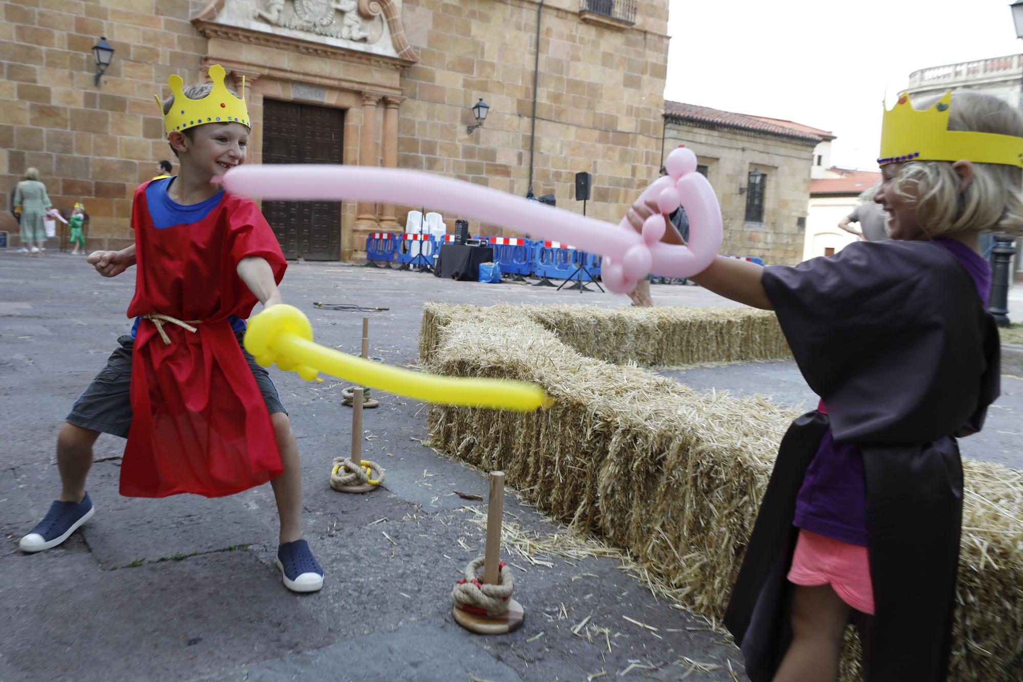 EN IMÁGENES: Recreaciones y juegos medievales para recordar a Alfonso II en Oviedo