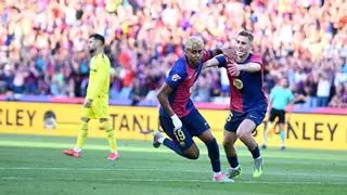 El Barça cae ante el Villareal en el último partido de la temporada en Montjuïc (2-3)