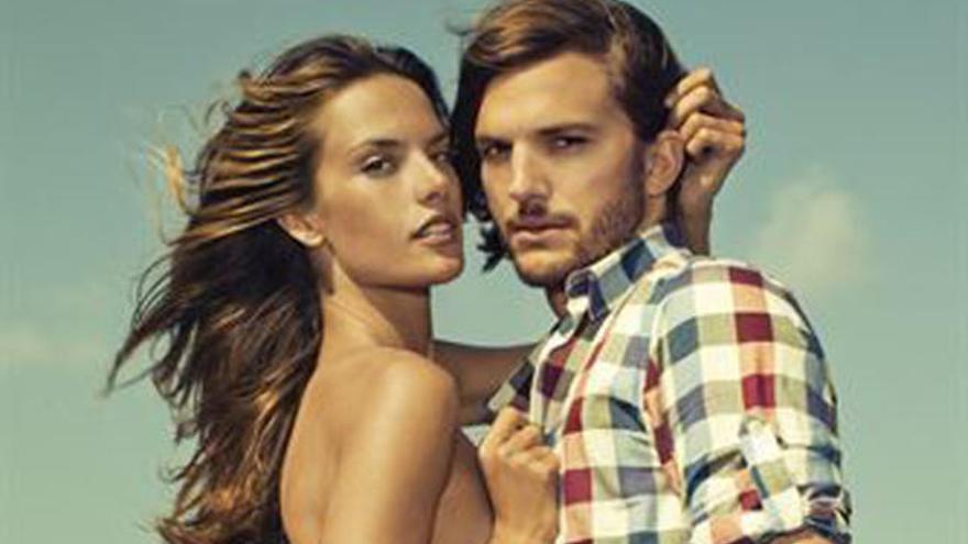 Alessandra Ambrosio y Ashton Kutcher.