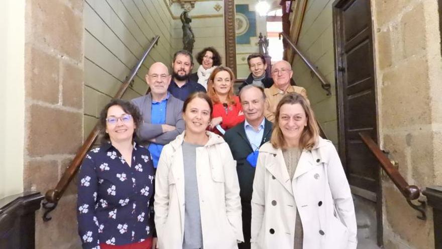 Representantes das fundacións Vicente Risco, Otero Pedrayo, Castelao e Antón Losada Diéguez. |   // F. C.