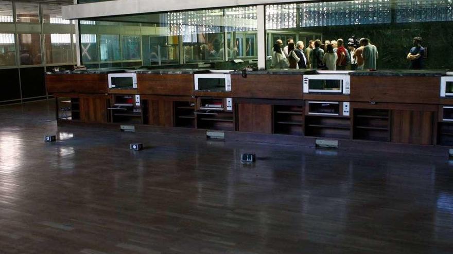 Interior del edificio del Banco de España, futura sede de la Policía Municipal.