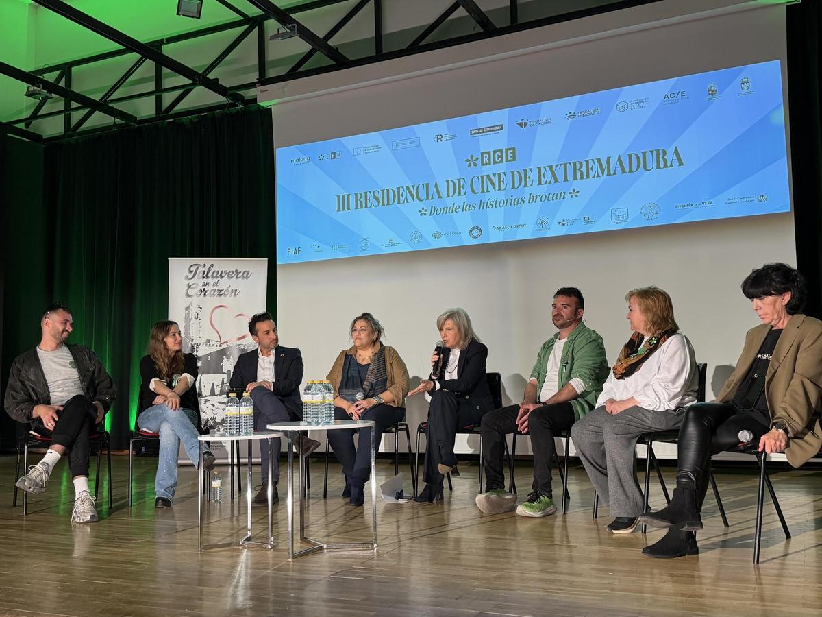 Presentación de la Residencia de Cine de Extremadura en Talavera la Real (Badajoz).