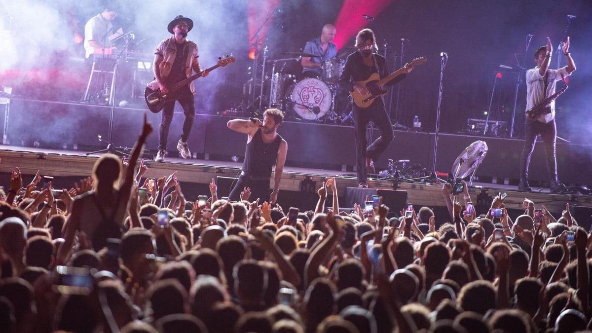 La banda murciana Viva Suecia en uno de sus recientes conciertos.