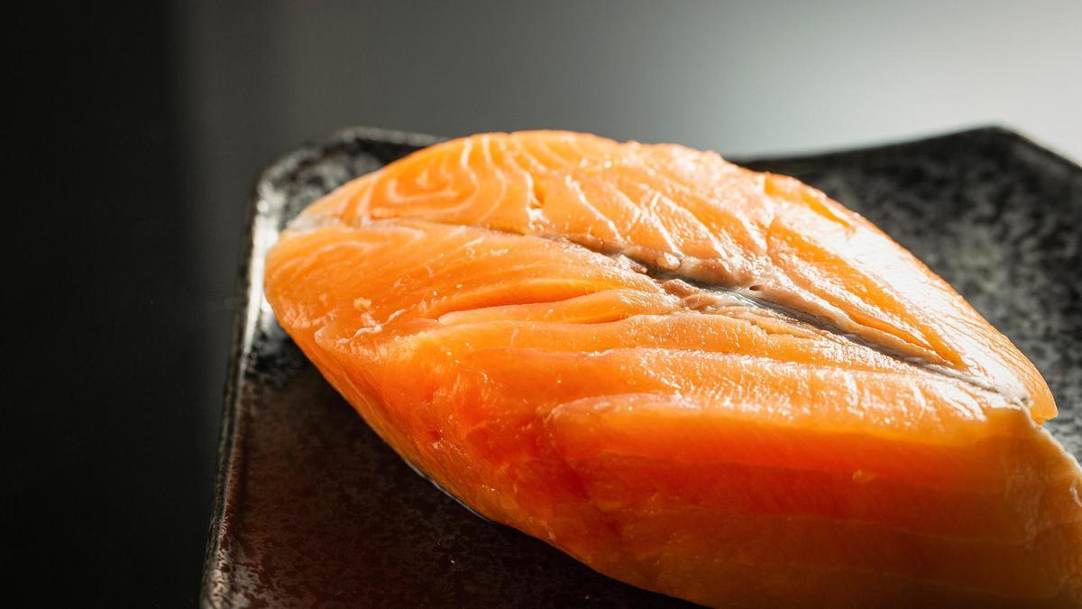 Imagen de archivo de un filete de salmón.