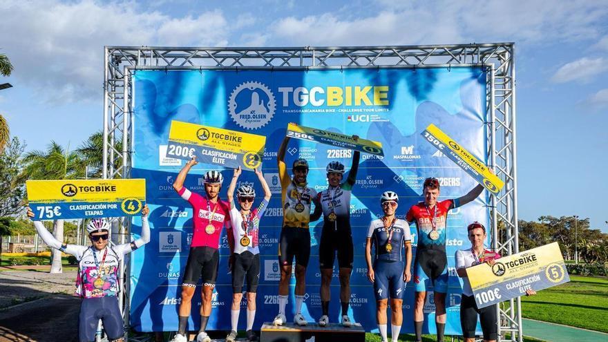 Tessa Kortekaas reafirma su liderato y Hans Becking le arrebata el maillot de líder a Pedro Rodríguez en la cronoescalada de la Fred. Olsen Express Transgrancanaria Bike