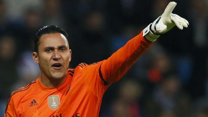 Navas en un partido con el Real Madrid.