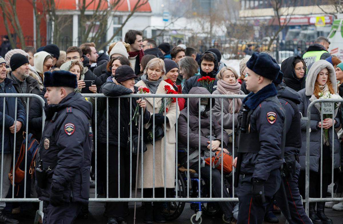 Funeral y ceremonia de despedida del político opositor ruso Alexei Navalny en Moscú