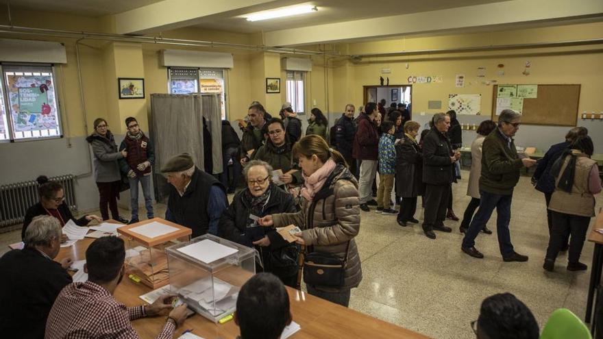 Zamoranos votan en las Elecciones Generales de hace una semana.