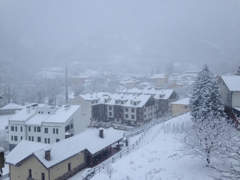 Gran nevada en Pola de Somiedo.